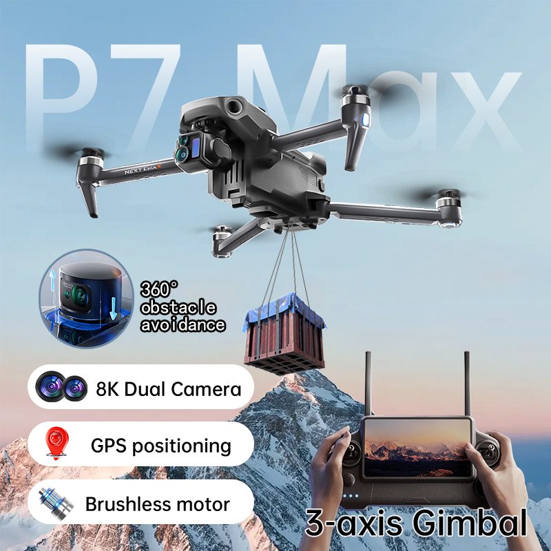 NEW P7 Max Drone 8K Camera GPS - огляд і ціна Drone Surveying
