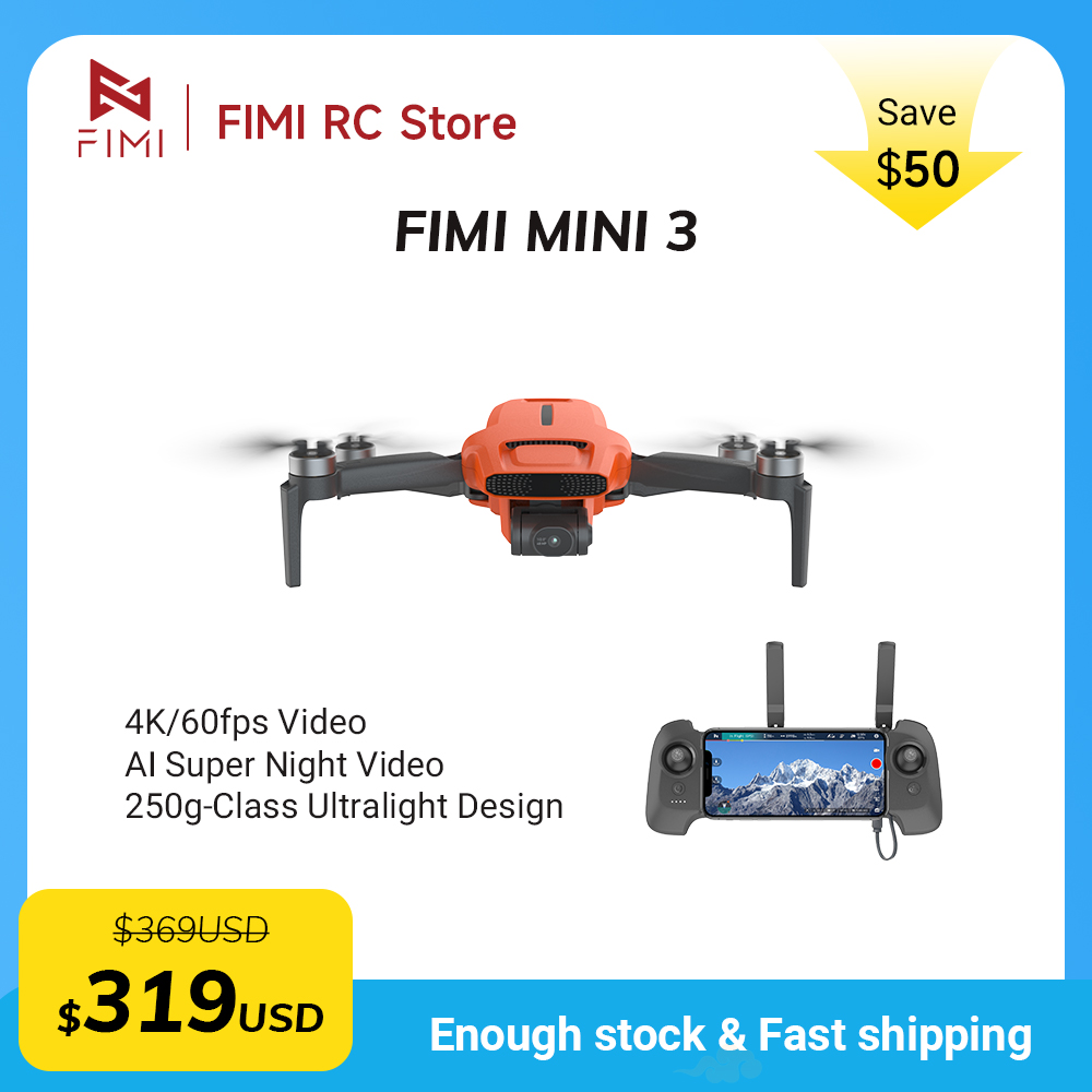FIMI MINI 3 Camere drone 4K 60 - огляд і ціна Drone Mapping